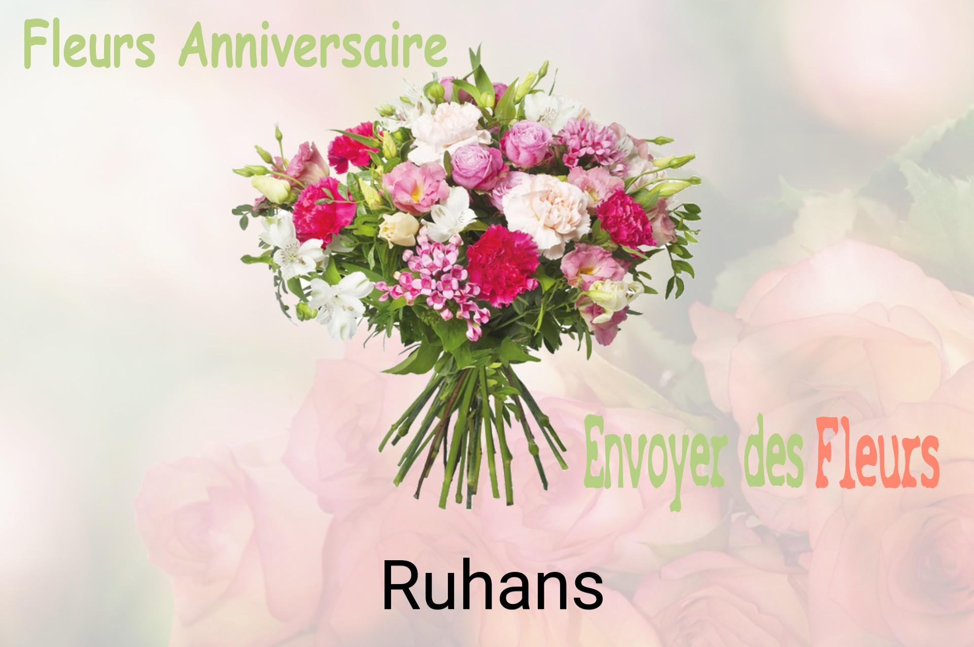 Bouquet de fleurs d’anniversaire livré à Ruhans
